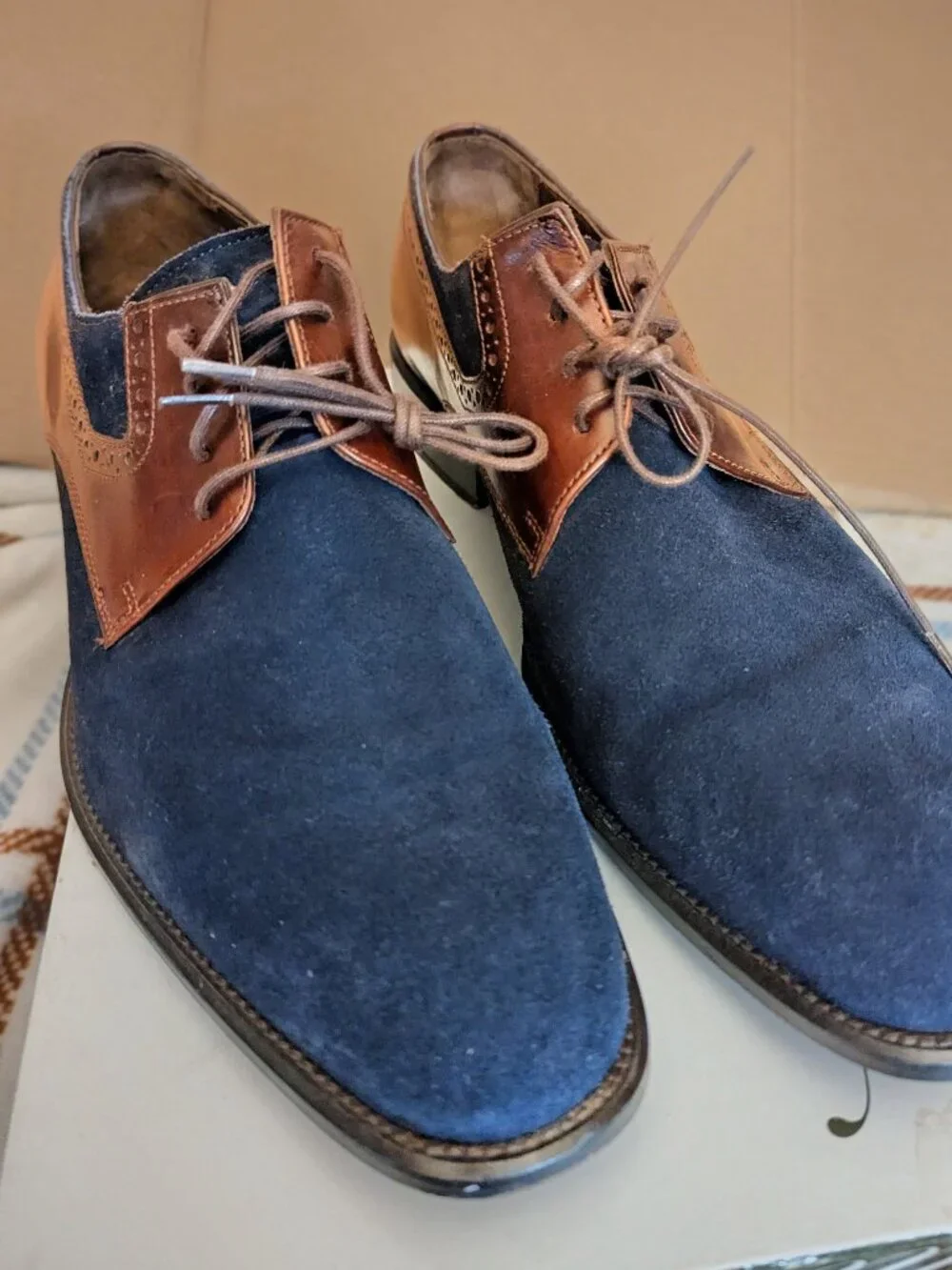 JOHNSTON & MURPHY 1850 Brogue Men's Shoes Size 10
